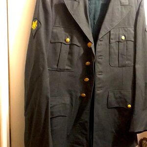 Men's Green size 41 long Military-Style Jacket